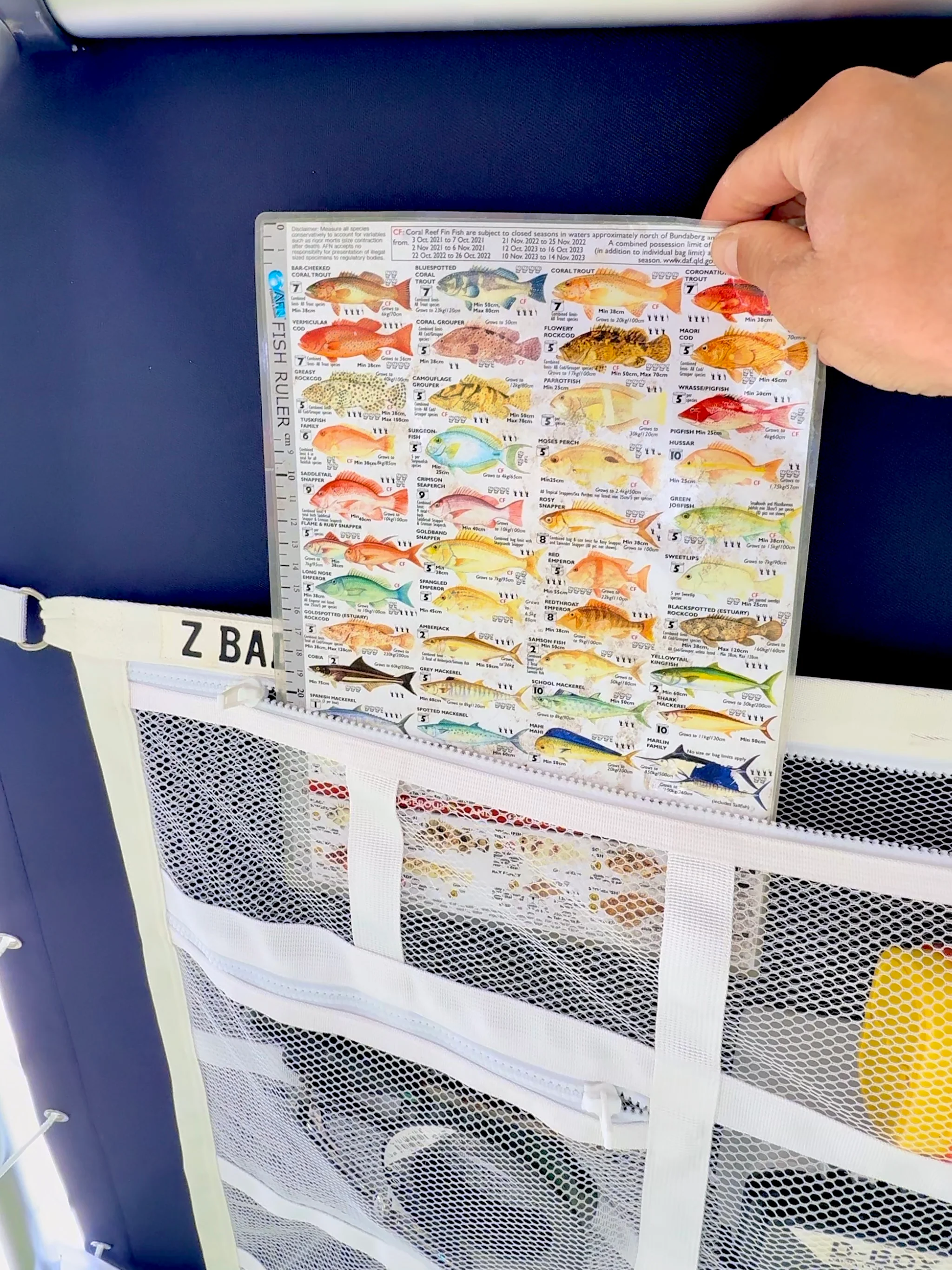 ZBAD1 - White Marine Grade Premium Cargo Net - Image 3