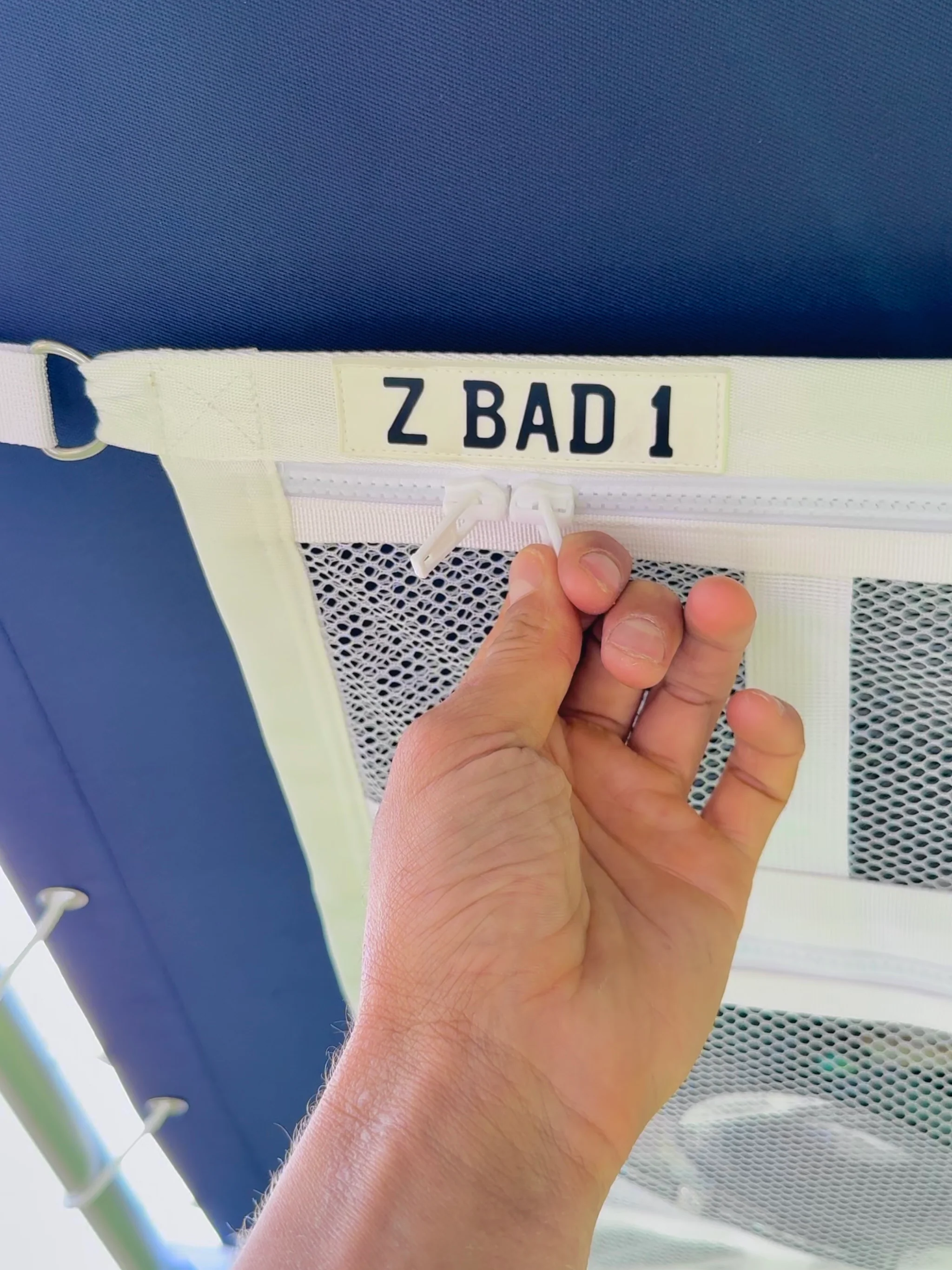 ZBAD1 - White Marine Grade Premium Cargo Net - Image 6